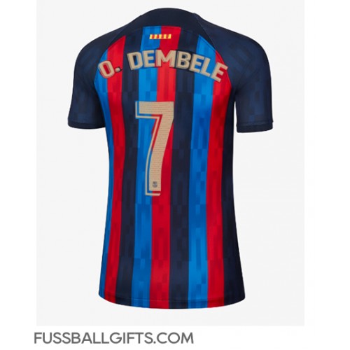 Barcelona Ousmane Dembele #7 Fußballbekleidung Heimtrikot Damen 2022-23 Kurzarm